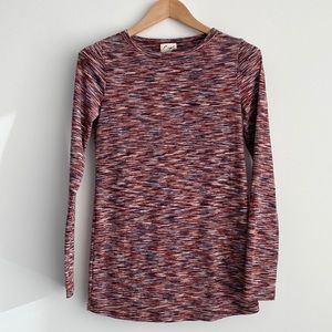 led Maternity Ribbed Long Sleeved Shirt - S